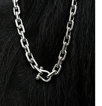 Silver Link Necklace Wild Horses
