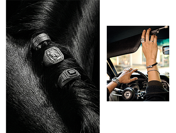 Silver rings from the new Wild Horses Collection