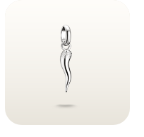 Silver Charm Pendant Cornicello Connect