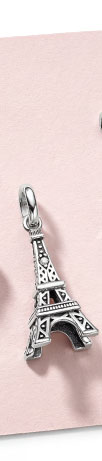 Charm pendant Eiffel Tower Connect silver