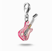 Silver charm pendant electric guitar