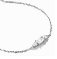 Silver Bracelet with Sparkling Zirconia Stones Bold Elegance