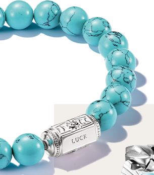 Silver Bracelet with imitated Turquoise Beads