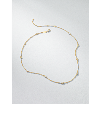 18k Gold Plated Necklace with White Zirconia Stones