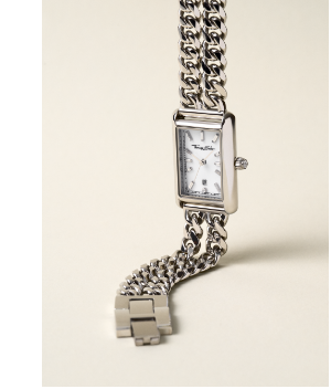 Silver ladies' watch Elegance in a rectangular shape