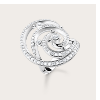 Ring wave with white stones