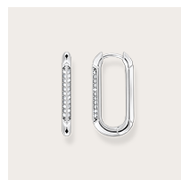 Hoop earrings silver