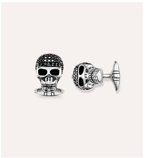 Cufflinks diamond skull