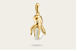 Fluid Elegance Octopus Pendant