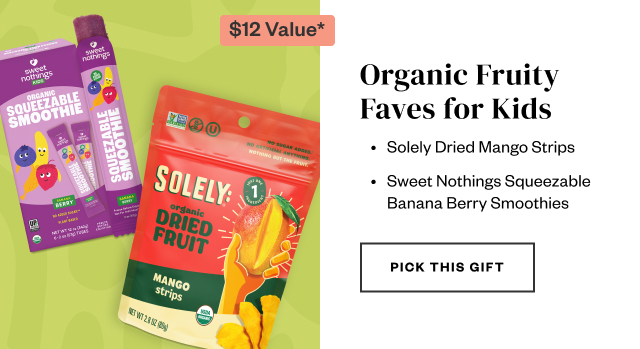 Organic Fruity Faves for Kids. Pick this gift.