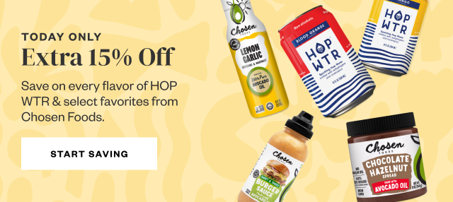 Today Only: Extra 15% Off. Start Saving.