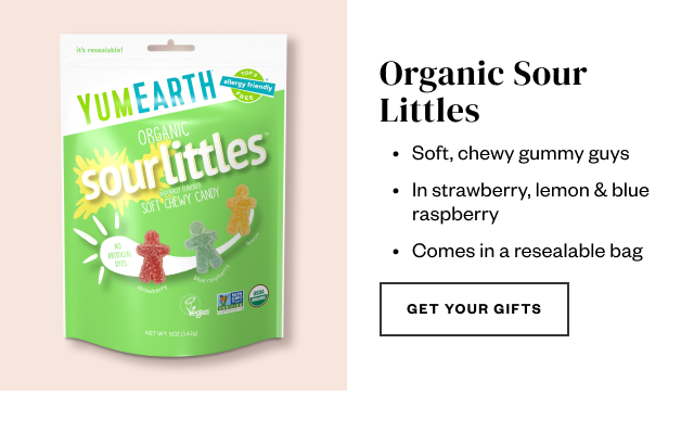 Organic Sour Littles. Get Your Gifts.