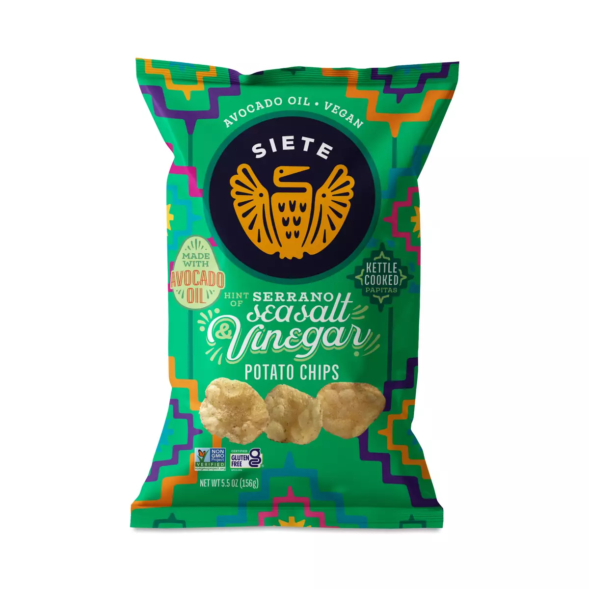 Kettle Cooked Potato Chips, Sea Salt & Vinegar