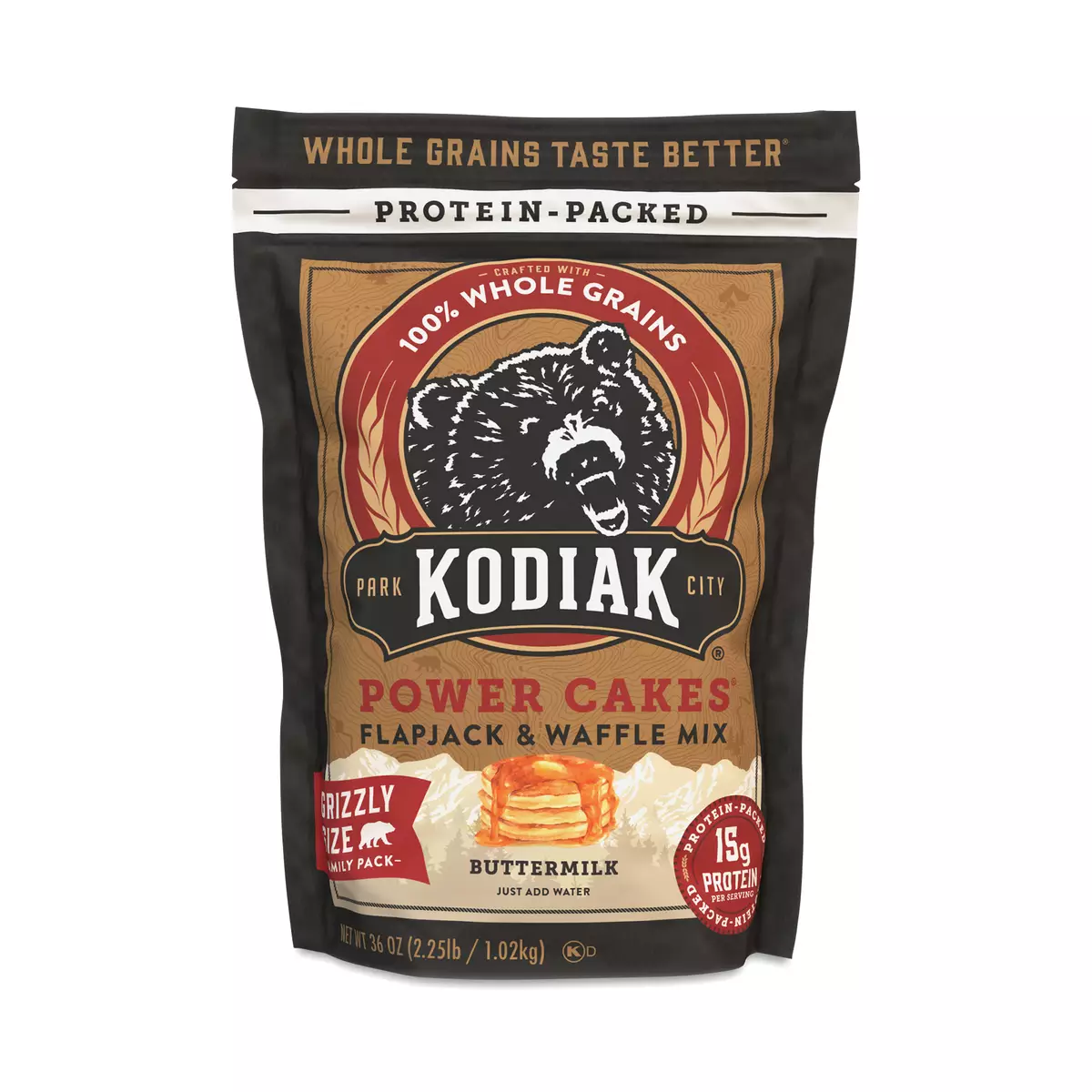 Power Cakes Flapjack & Waffle Mix, Buttermilk