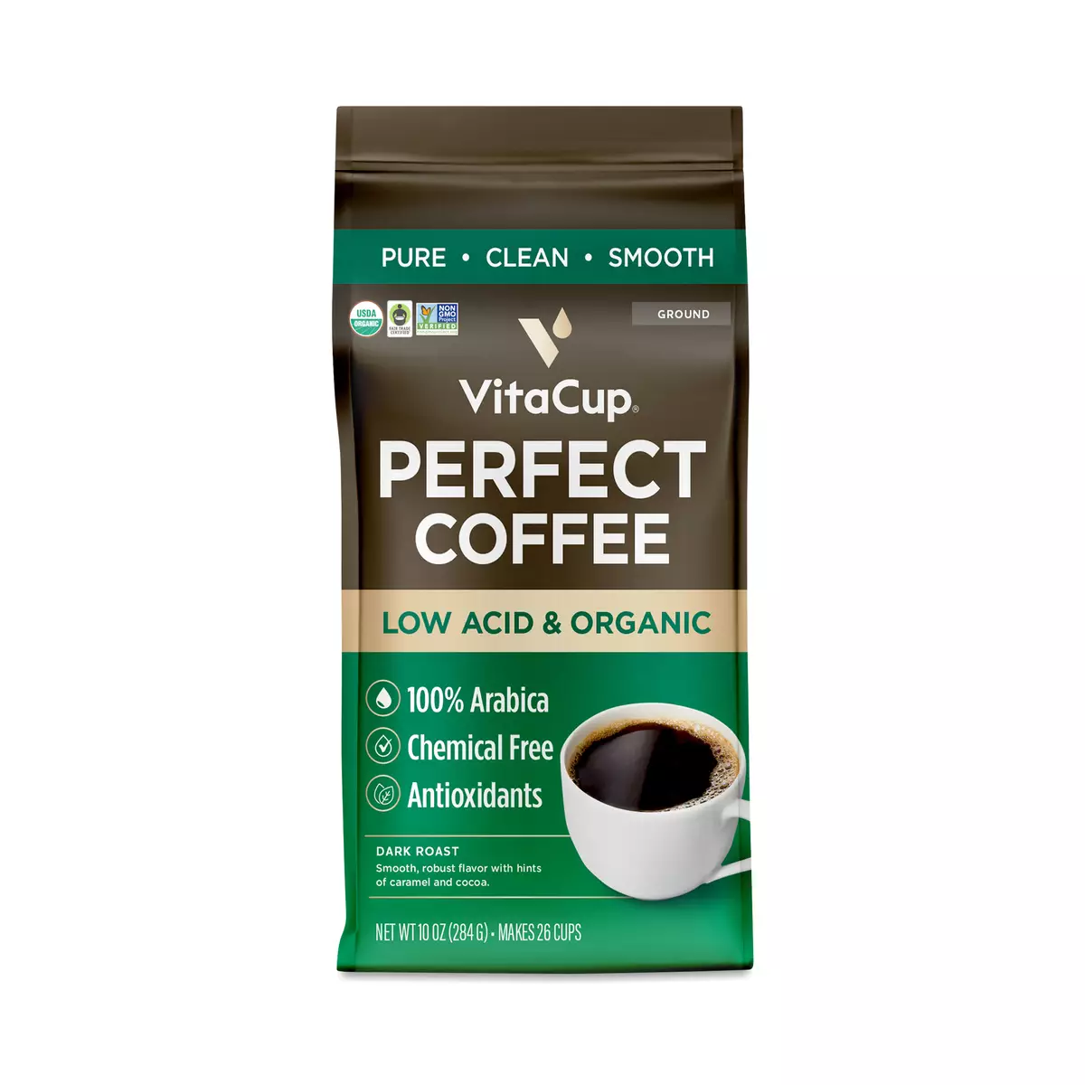 Ground Coffee, Low Acid & Organic