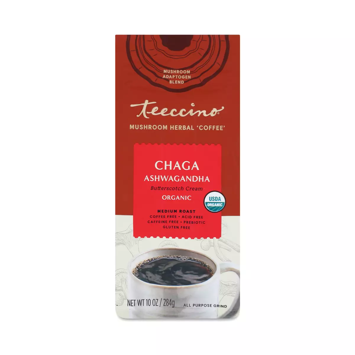 Mushroom Herbal Coffee, Chaga Ashwagandha