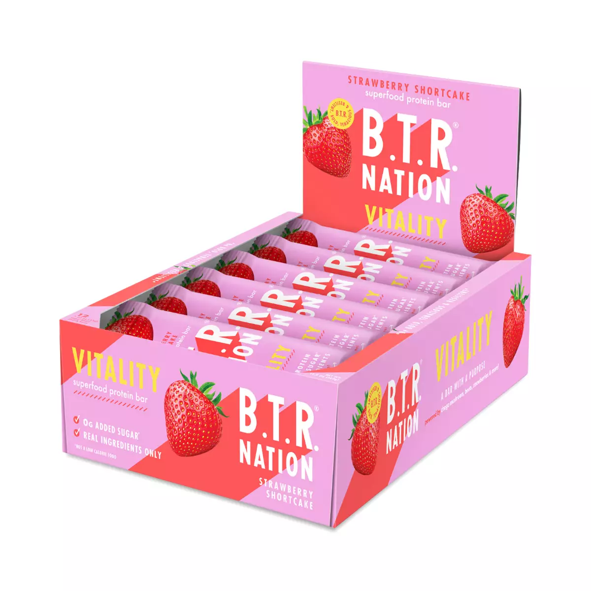Superfood Vitality Protein Bar, Strawberry Shortcake