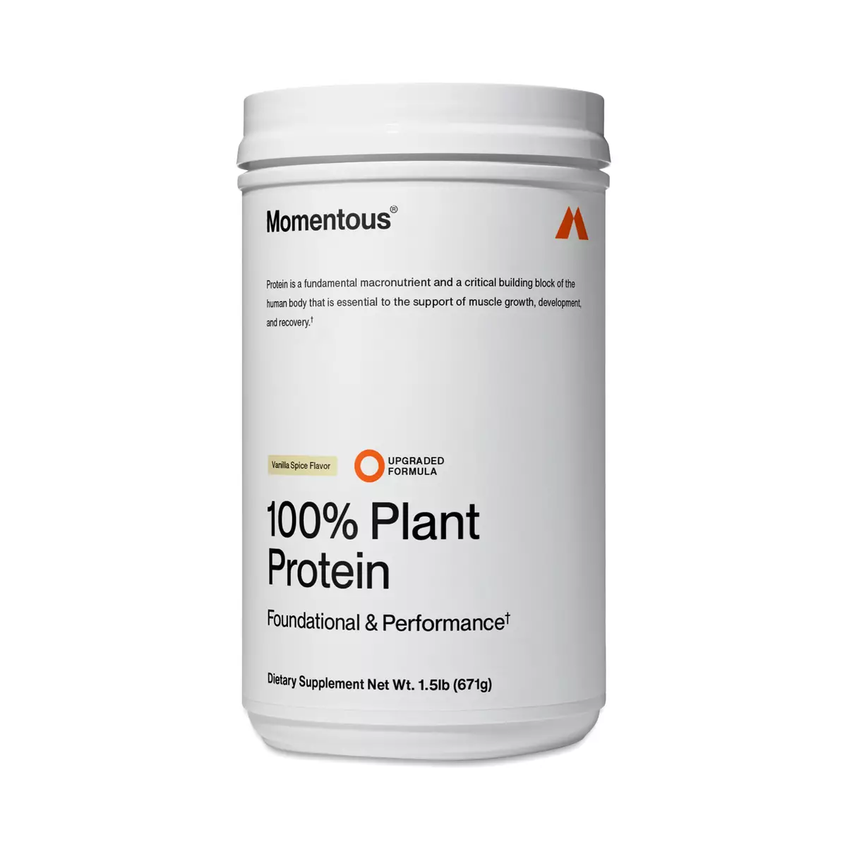 100% Plant Protein, Vanilla Spice