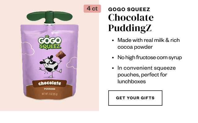 GoGo squeeZ. Get Your Gifts.
