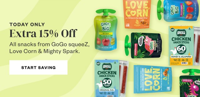 Today Only: Extra 15% Off. Start Saving.