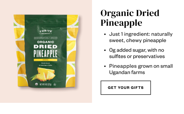 Oganic Dried Pineapple. Get Your Gifts.