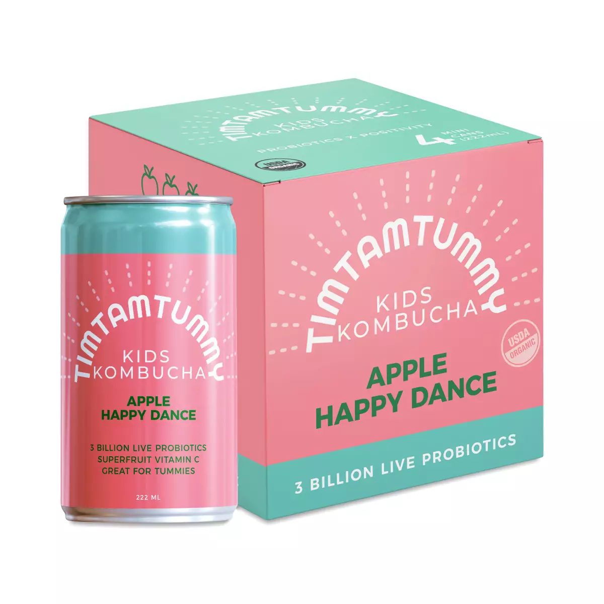 Organic Kombucha for Kids, Apple