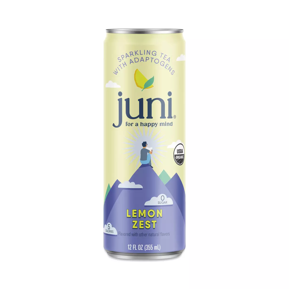Sparkling Tea With Adaptogens, Lemon Zest
