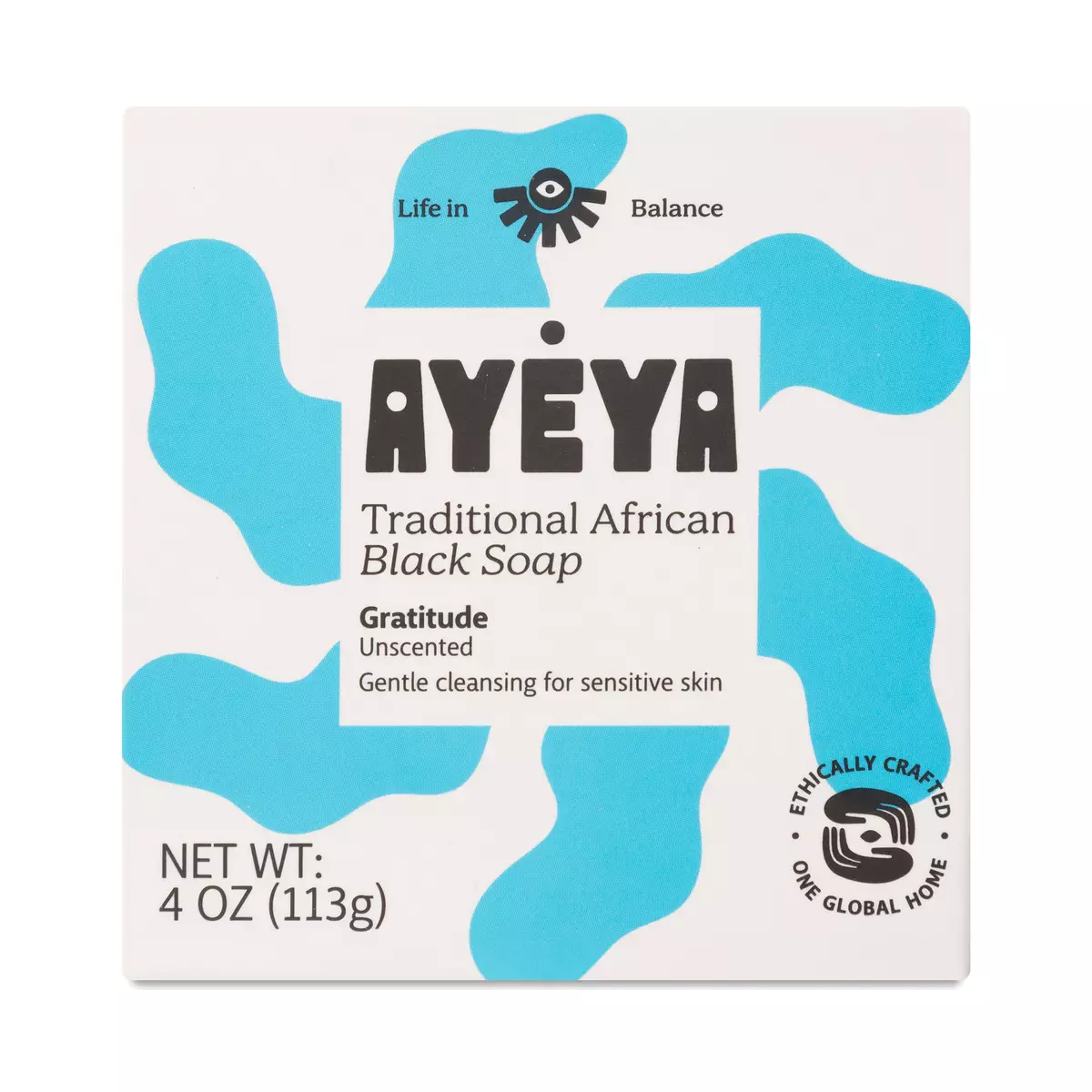 Traditional African Black Bar Soap, Gratitude