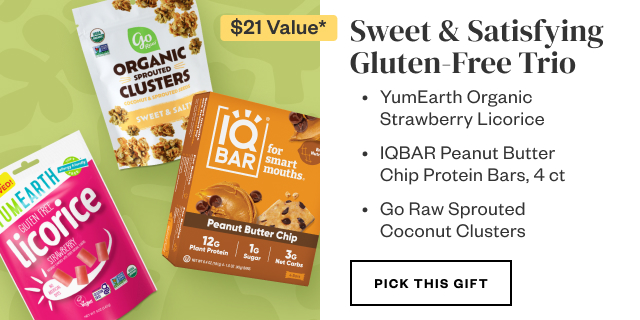 Sweet & Satisfying Gluten-Free Trio. Pick this gift.