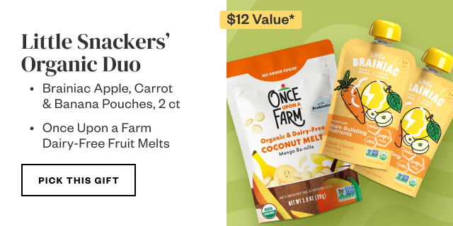 Little Snackers' Organic Duo. Pick this gift.
