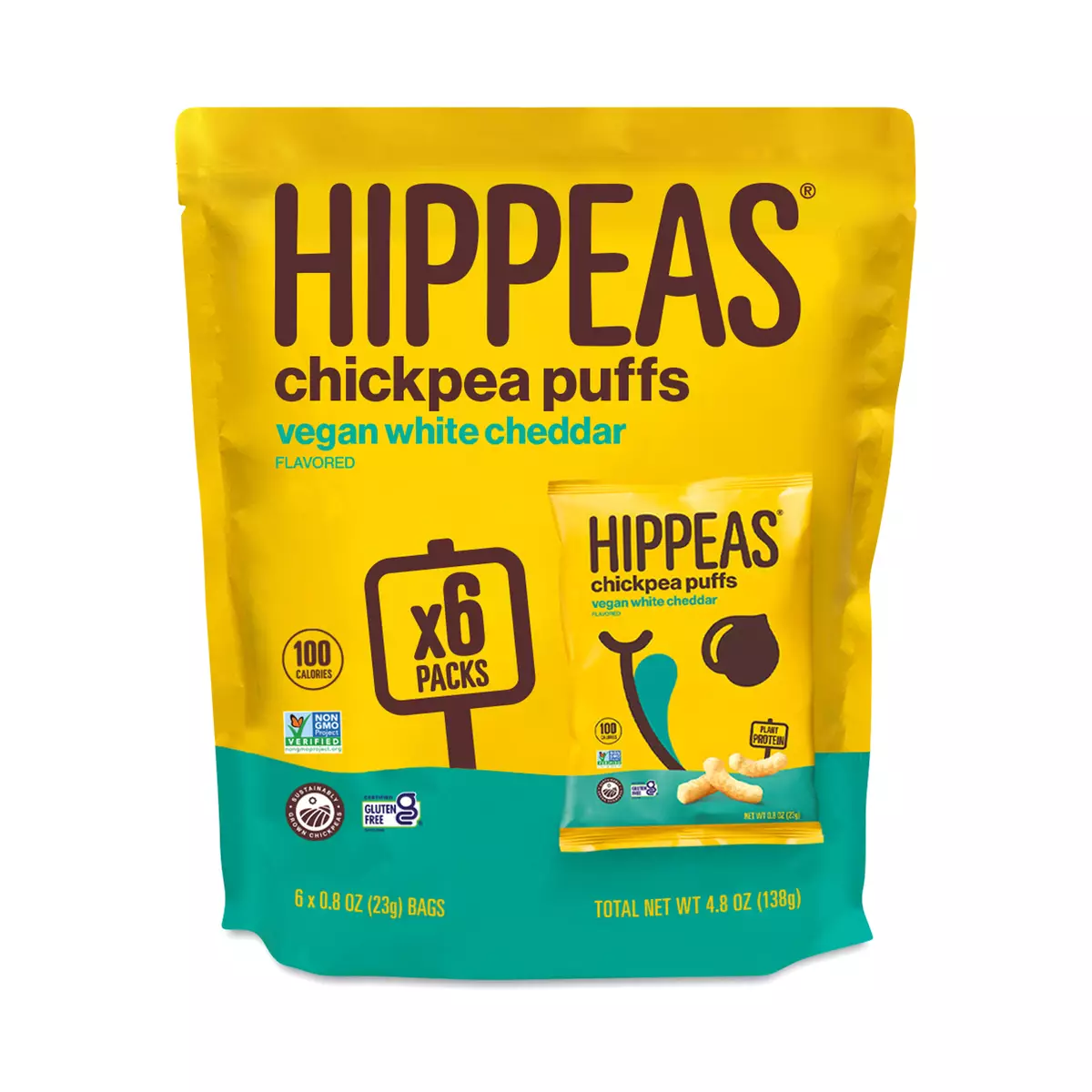 Hippeas Chickpea Puffs, Vegan White Cheddar
