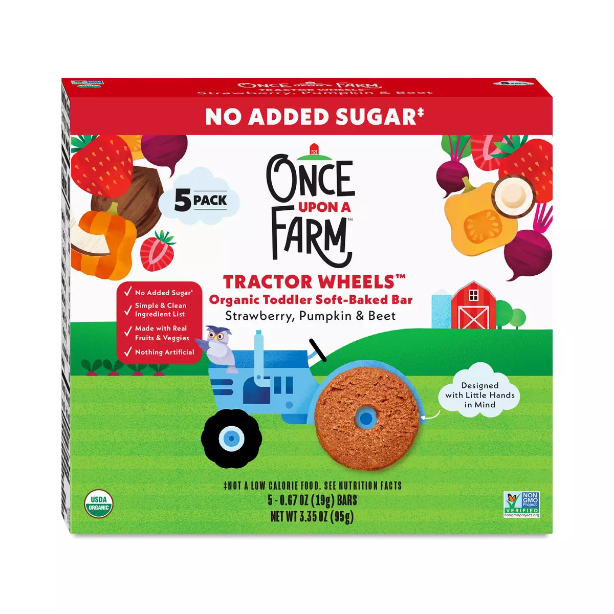 Once Upon A Farm Soft-Baked Tractor Wheels