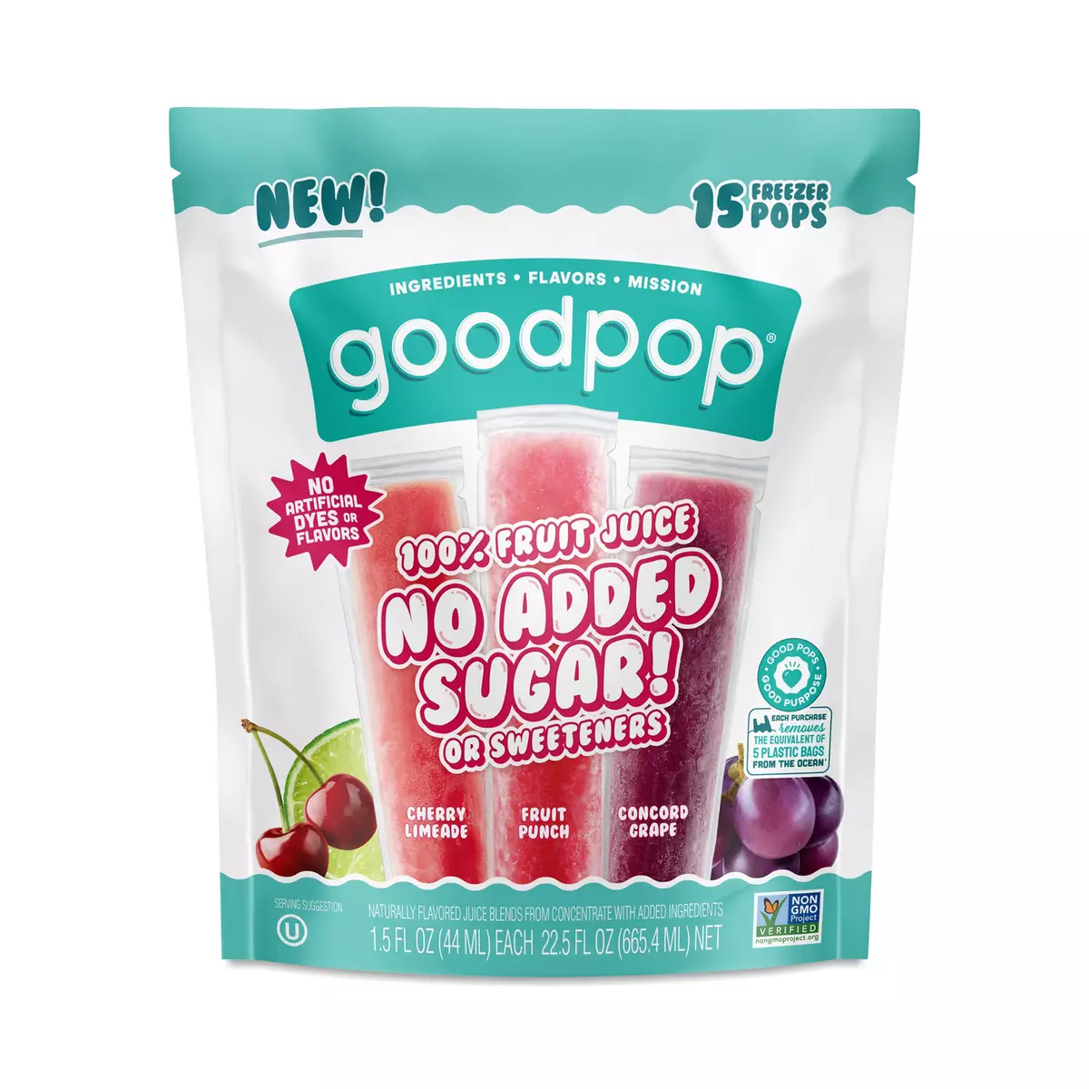 GoodPop Freezer Pops, Variety Pack