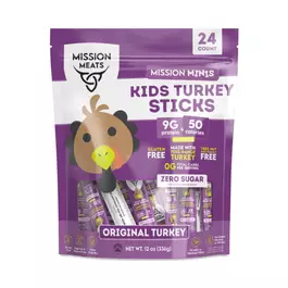  Mission Meats Kids Turkey Sticks, Original