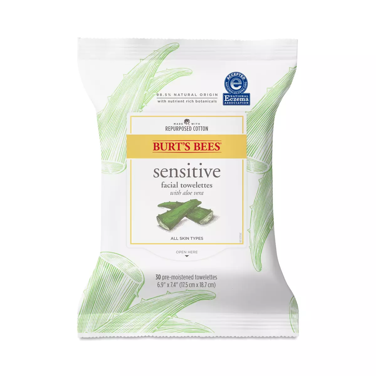 Towelettes and Makeup Remover Wipes with Aloe Extract