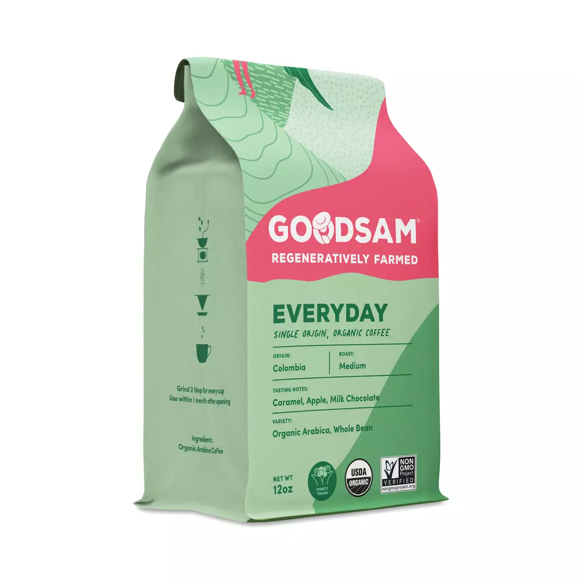 Whole Bean Coffee, Everyday Colombia Medium Roast