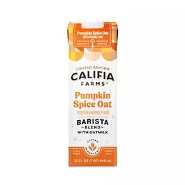  Califia Farms Barista Oat Milk, Pumpkin Spice