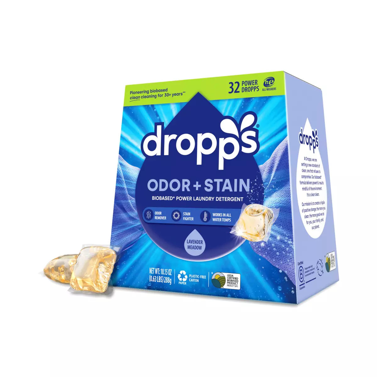 Odor & Stain Laundry Detergent Pods, Lavender Meadow