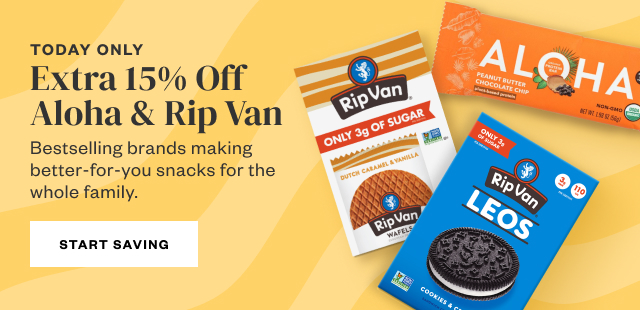 Today Only: Extra 15% Off Aloha + Rip Van. Start Saving.