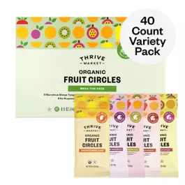  Thrive Market Organic Fruit Circles, Mega Fun Variety Pack