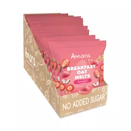  Amara Organic Breakfast Oat Melts, Strawberry