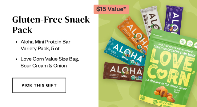 Gluten-Free Snack Pack. Pick this gift.