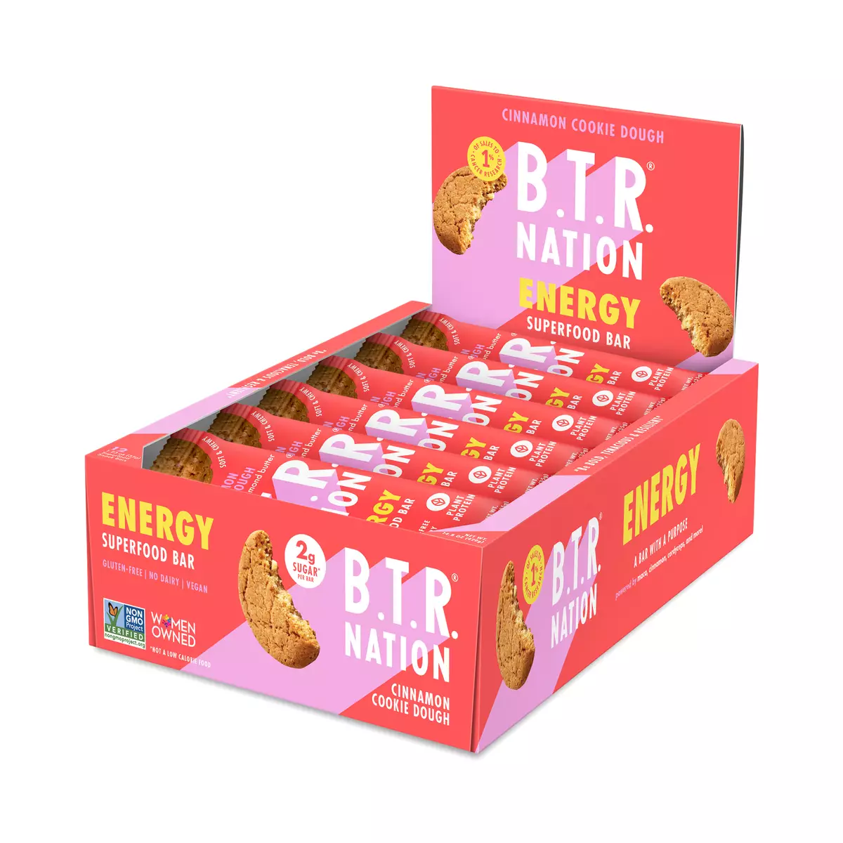 Superfood Energy Protein Bar, Cinnamon Cookie Dough