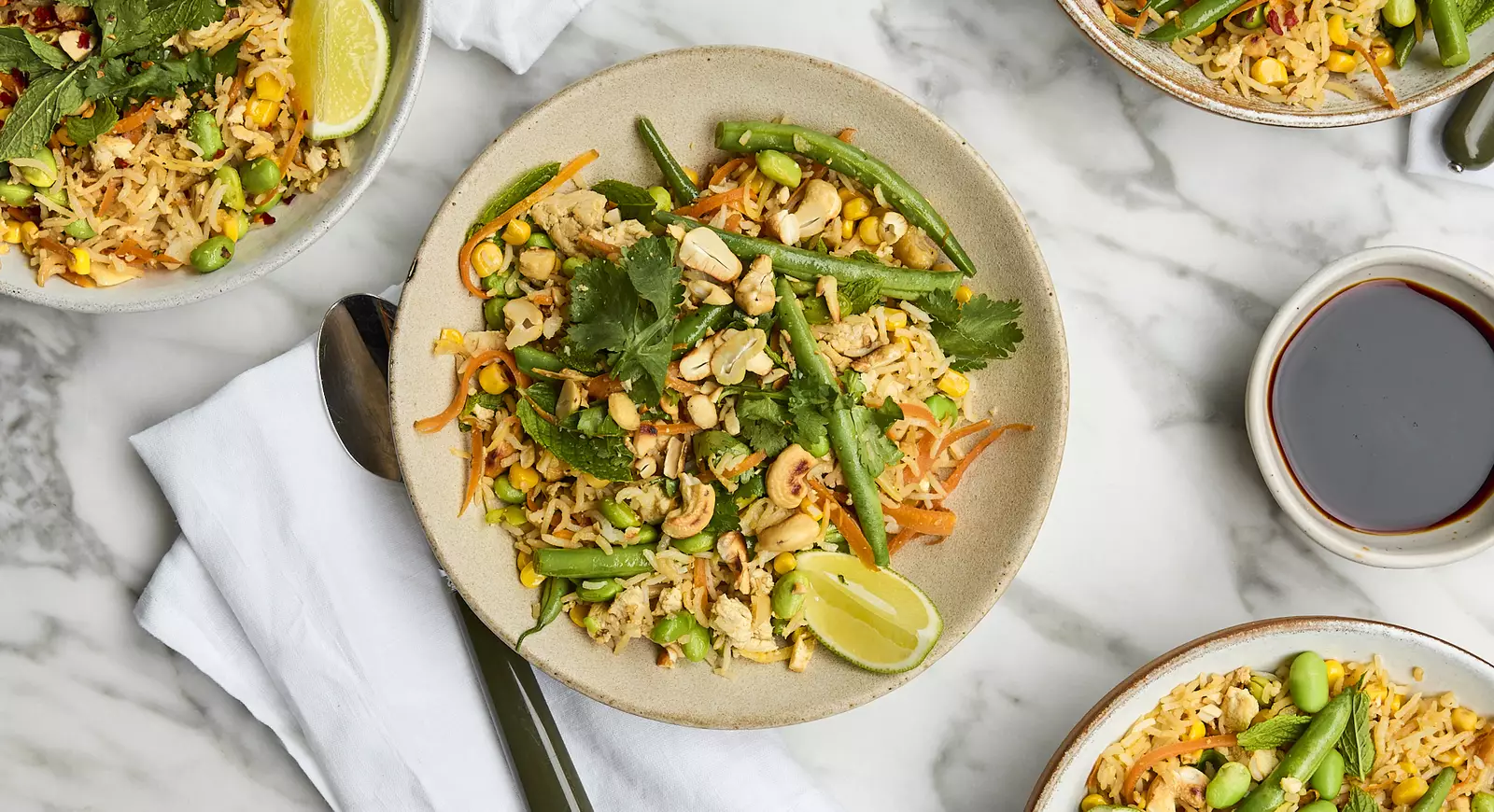 Deliciously Ella’s Kid-Friendly 15-Minute Veggie Fried Rice with Sesame Tofu