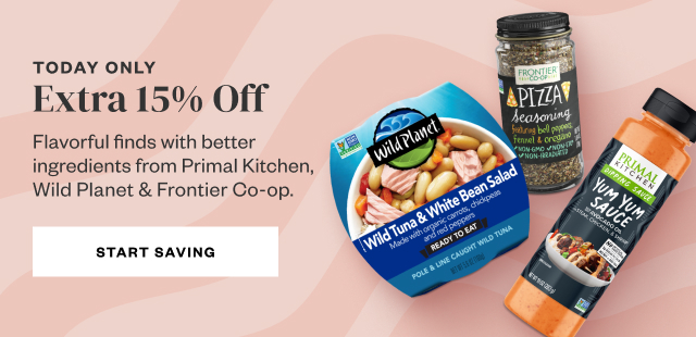 Today Only: Extra 15% Off. Start Saving.