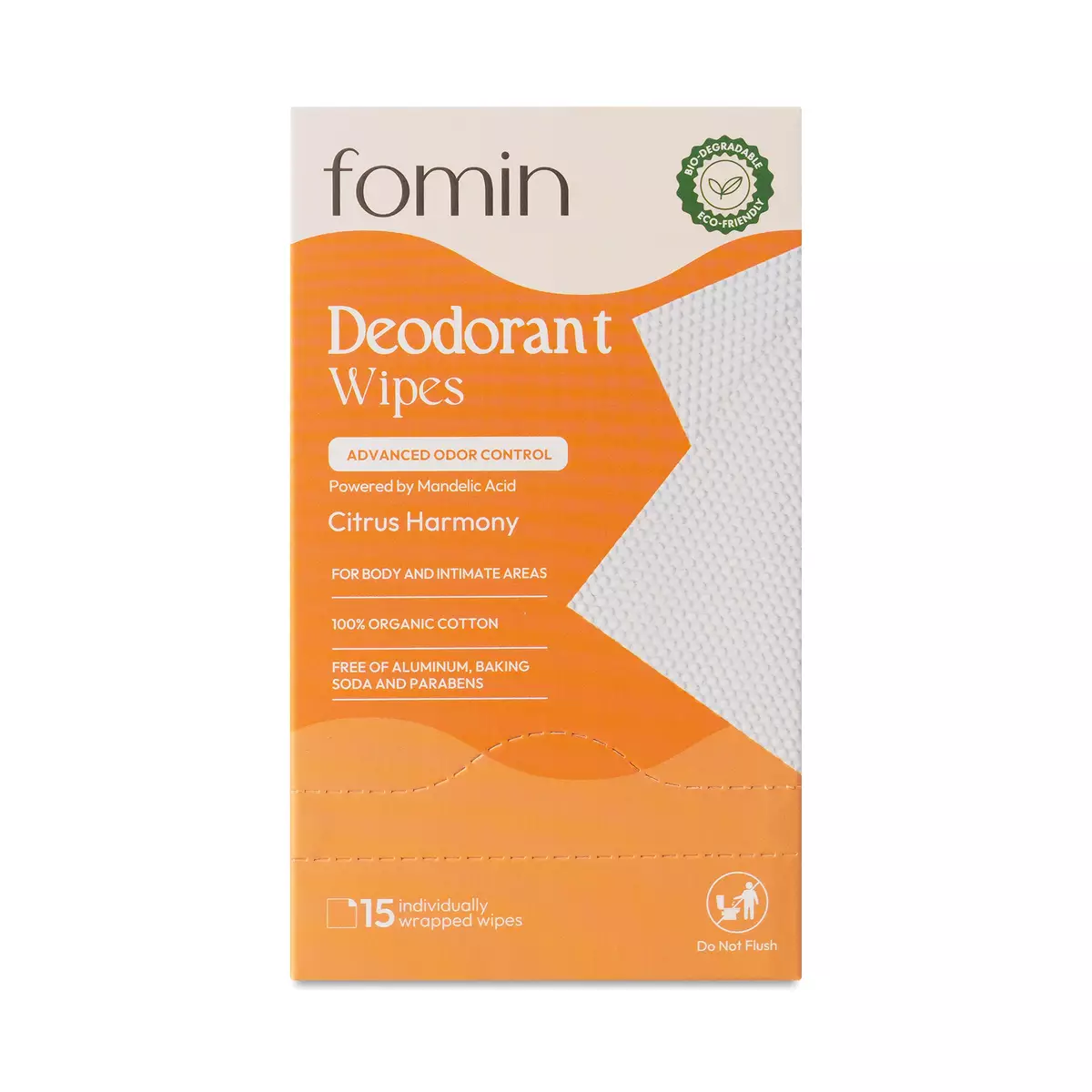 Deodorant Wipes, Citrus Harmony