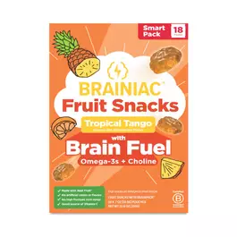  Brainiac Fruit Snacks with BrainPack, Tropical Tango
