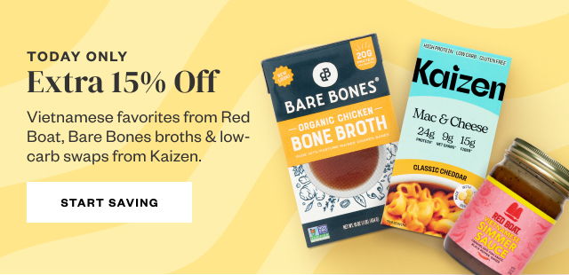 Today Only: Extra 15% Off. Start Saving.