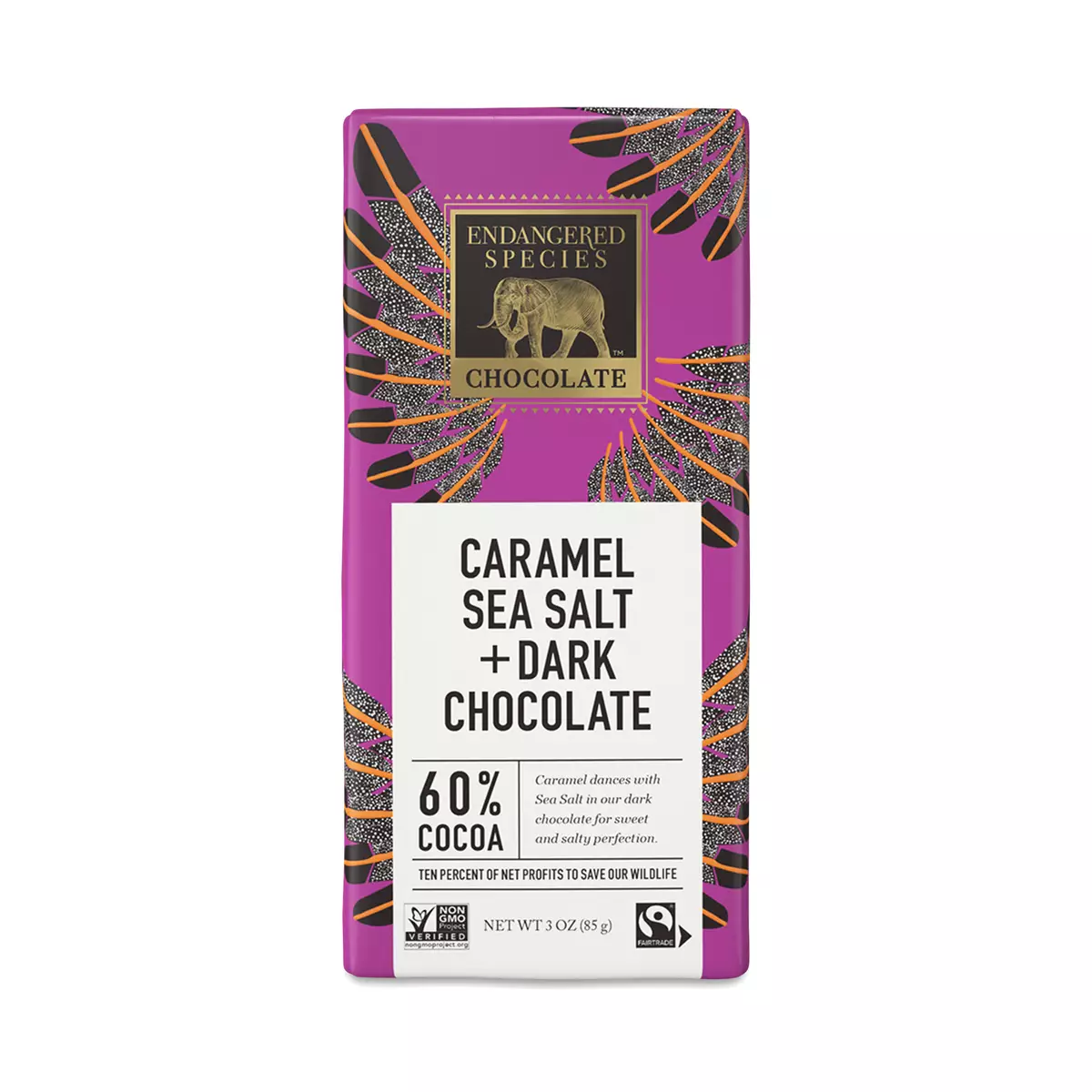 Chocolate Bar, Caramel Sea Salt & 60% Dark Chocolate