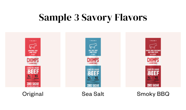 Sample 3 Savory Flavors.